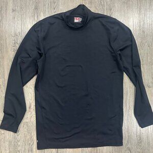 Under Armour Fitted Black Long Sleeve Base Layer Shirt Men's Medium